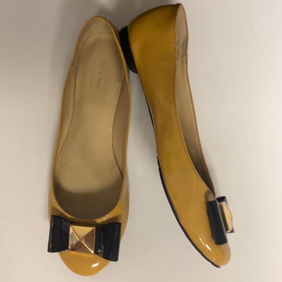 kate spade Shoes - Kate Spade Flat Shoes Patent Leather Bow Size 7.5